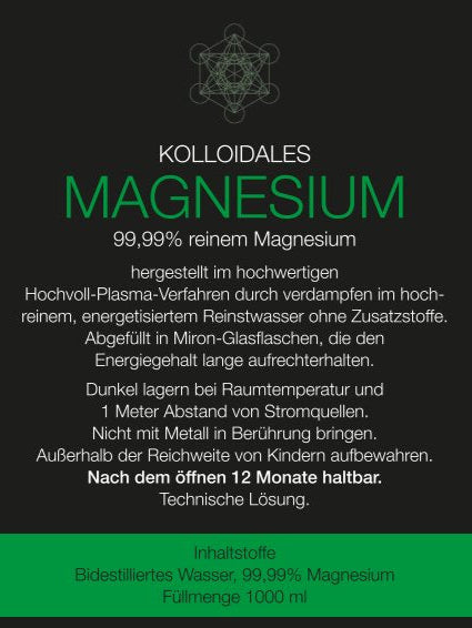 Kolloidales Magnesium
KolloideManufaktur